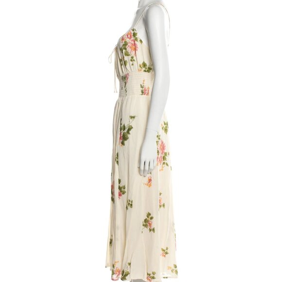 Reformation Floral Print Long Dress Size 10 - Picture 2 of 3